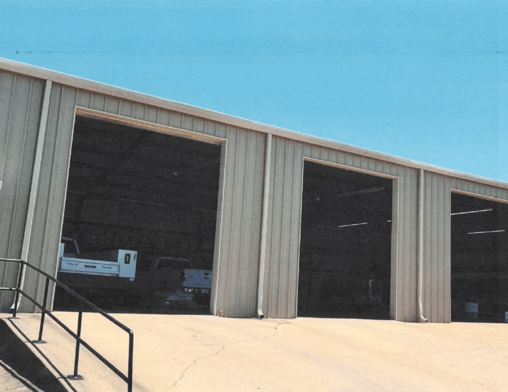 Water department building exterior